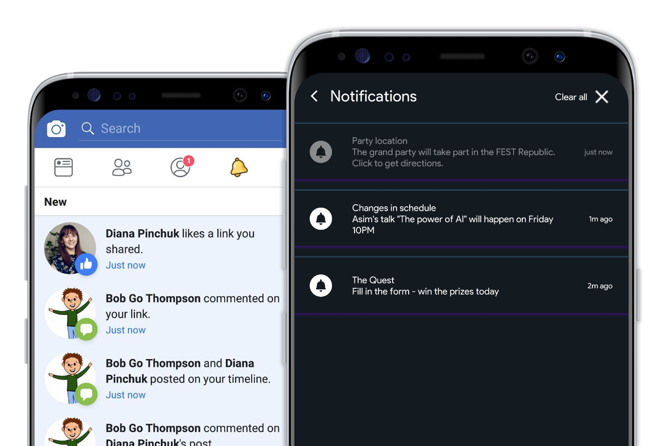 امکانات اپلیکیشن خدماتی(اعلانها)